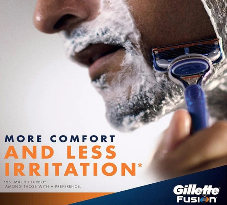 Gillette Fusion Razor Blades | 5-Layer Replacement Cartridge for Men’s Smooth Shaving | Pack of 2 or 4