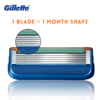 Gillette Fusion Razor Blades | 5-Layer Replacement Cartridge for Men’s Smooth Shaving | Pack of 2 or 4