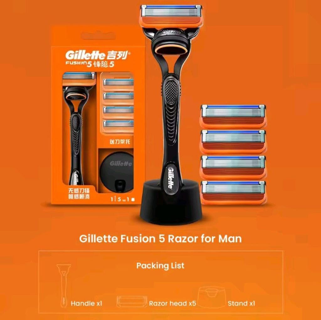 Gillette Razor Fusion 5 Ultra Thin Blade Men's Razor with Sideburn Trimmer