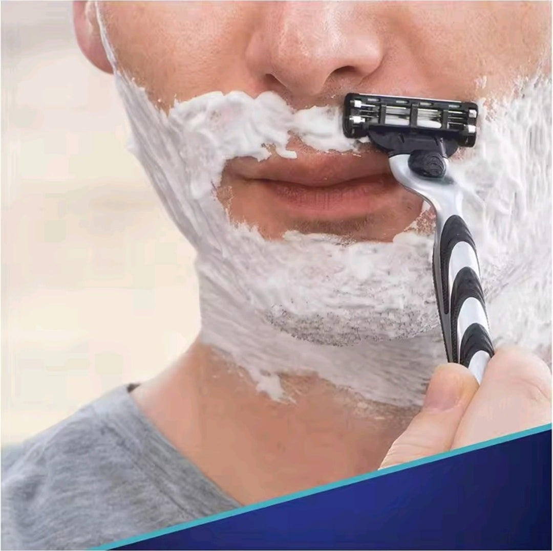 Gillette MACH 3 Razor Blade Refill 8/12Pcs for Mach3 Razor Handle 3 Layer Blade with Lubstrips Fast Shave for Men Face Cartridges
