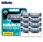 Gillette MACH 3 Razor Blade Refill 8/12Pcs for Mach3 Razor Handle 3 Layer Blade with Lubstrips Fast Shave for Men Face Cartridges