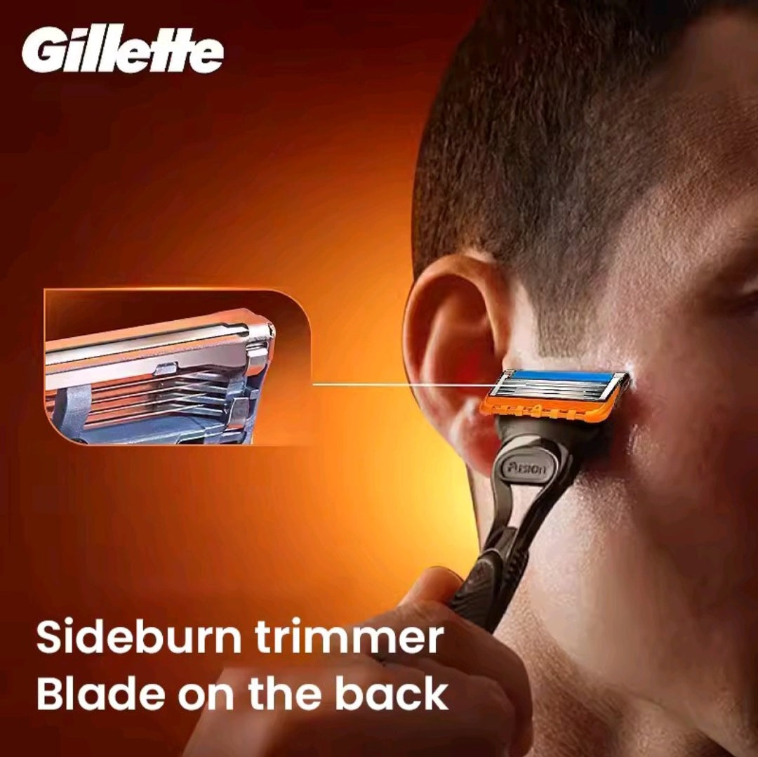 Gillette Razor Fusion 5 Ultra Thin Blade Men's Razor with Sideburn Trimmer