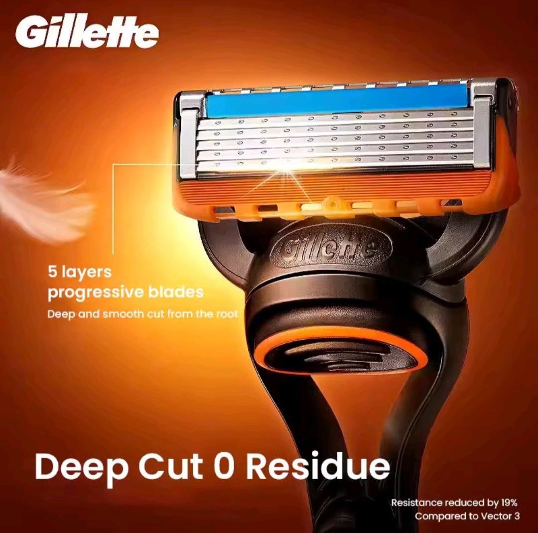 Gillette Razor Fusion 5 Ultra Thin Blade Men's Razor with Sideburn Trimmer